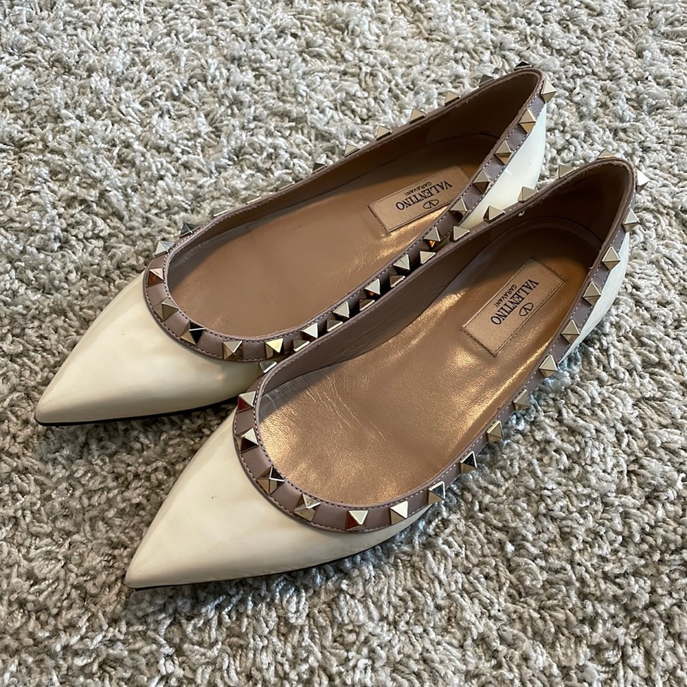 Valentino Garavani Rockstud Patent Flats